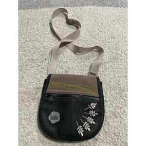 Haiku by Sharon Eisenhauer Women's Small Crossbody Handbag Black Khaki Bag Purse